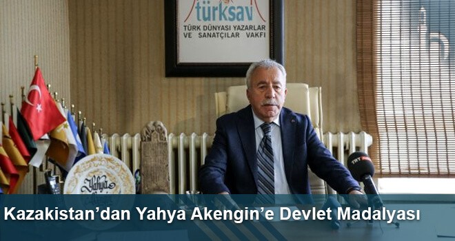 Kazakistan’dan Yahya Akengin’e Devlet Madalyası