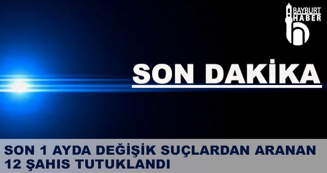 Son 1 Ayda Değişik Suçlardan Aranan 12 Şahıs Tutuklandı