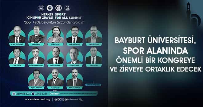 Bayburt Üniversitesi, Spor Alanında Önemli Bir Kongreye ve Zirveye Ortaklık Edecek