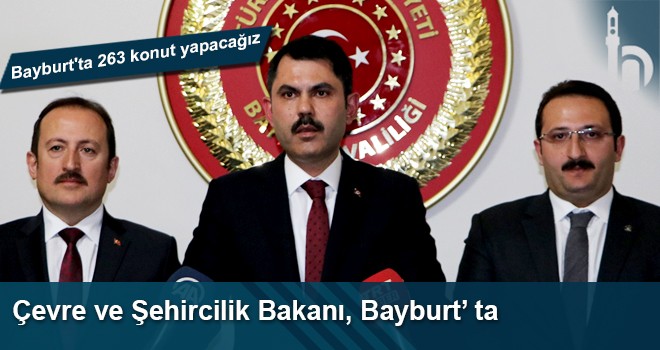 Çevre ve Şehircilik Bakanı Murat Kurum Bayburt' ta