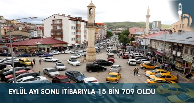 Eylül Ayı Sonu İtibarıyla 15 Bin 709 Oldu