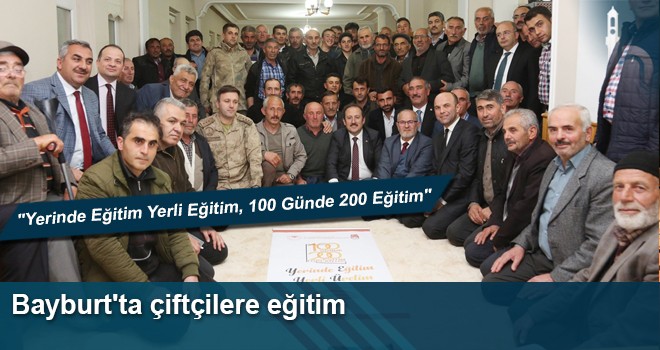 Bayburt'ta Çiftçilere Eğitim