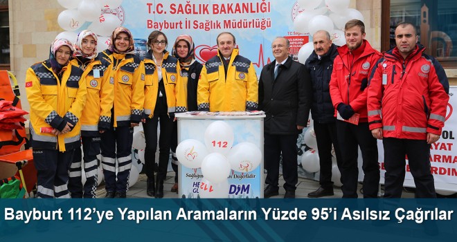 Bayburt 112’ye yapılan aramaların yüzde 95’i asılsız çağrılar