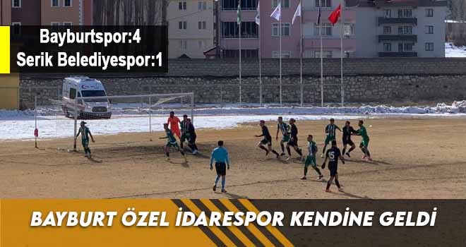 Bayburt Özel İdarespor Kendine Geldi