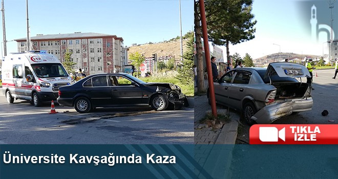 Üniversite Kavşağında Kaza