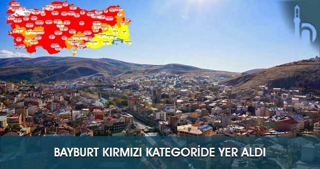 Bayburt Kırmızı Kategoride Yer Aldı