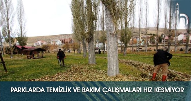 Parklarda Temizlik ve Bakım Çalışmaları Hız Kesmiyor