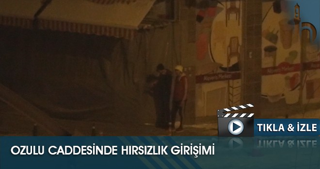 Ozulu Caddesinde Hırsızlık Girişimi