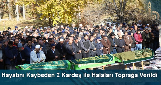 Hayatını kaybeden 2 kardeş ile halaları toprağa verildi