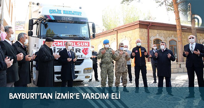 Bayburt’tan İzmir’e Yardım Eli