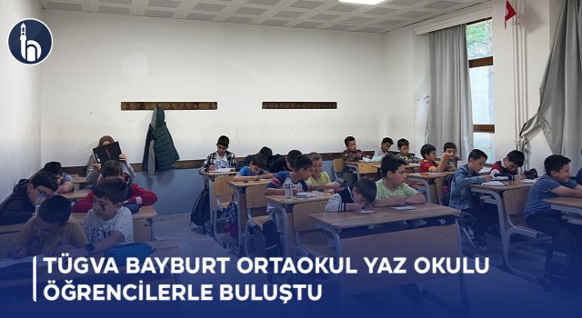 TÜGVA Bayburt Ortaokul Yaz Okulu Öğrencilerle Buluştu