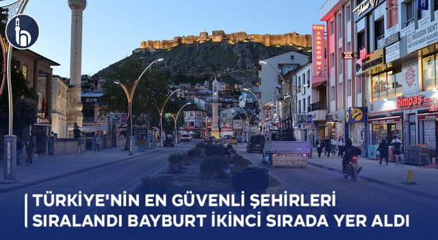 Türkiye'nin En Güvenli Şehirleri Sıralandı Bayburt İkinci Sırada yer aldı