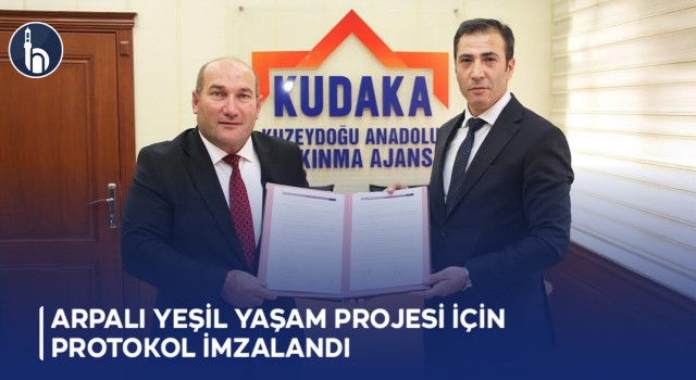 Bayburt'un Arpalı Beldesi'nde Yeşil Yaşam Projesi İçin Protokol İmzalandı