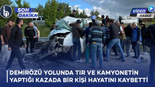 Bayburt Demirözü Yolunda Tır ve Kamyonetin Yaptığı Kazada Bir Kişi Hayatını Kaybetti!