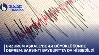 Erzurum Aşkale'de 4.4 Büyüklüğünde Deprem: Sarsıntı Bayburt'ta da Hissedildi