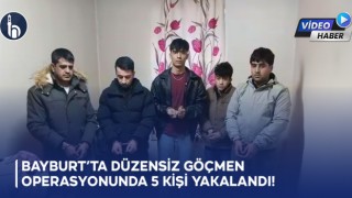 Bayburt’ta Düzensiz Göçmen Operasyonunda 5 Kişi Yakalandı