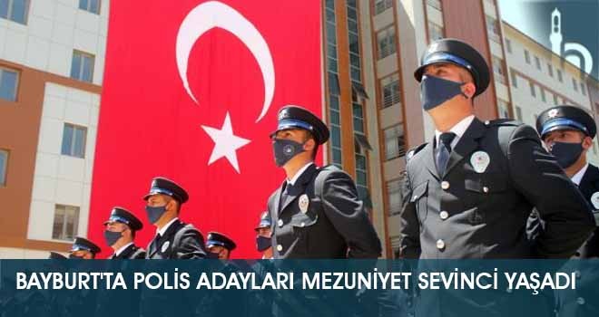 Bayburt'ta Polis Adayları Mezuniyet Sevinci Yaşadı